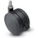 Shepherd® Threaded Stem Soft Tread Caster with Brake - 50mm Dia. 3/8-16 x 3/4 Stem Black