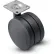 Shepherd® Swivel Top Plate Soft Tread Caster - 75mm Dia. Black
