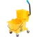 Carlisle Commercial Mop Bucket with Side-Press Wringer 26 Quart, Yellow - 3690804