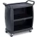 Carlisle CC2036P03 - Small Bussing Cart W/Panels, 18" x 36", Black