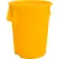 Carlisle Bronco Round Waste Container 55 Gallon, Yellow - 84105504 - Pkg Qty 2
