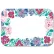 Dinex DX5055I202833 - Jane's Bouquet Pattern W/Straight Edge Round Corner, 12-3/4"x16-5/8", 1000/Cs