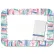 Dinex DX5323I - Watercolors Traycover W/Straight Edge Round Corner, 12-3/4" x 16-5/8", 1000/Cs
