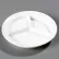 Carlisle KL20302 - Kingline™ 3-Compartment Plate 8-23/32" x 1-1/4", White - Pkg Qty 12
