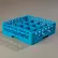 Carlisle RC16-114 - Opticlean™ 16-Compartment Cup Rack W/ 1 Open Extender, Blue - Pkg Qty 4