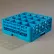 Carlisle RG16-214 - Opticlean™ 16 Compartment Glass Rack W/2 Extenders, Blue, Qty 3 - Pkg Qty 3