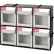 Shuter Flip Out Bin, 6 Compartments, 12"W x 4"L x 10"H