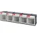 Shuter Flip Out Bin, 5 Compartments, 24"W x 5"L x 6"H
