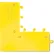 Wearwell® ErgoDeck® Heavy Duty Outside Corner 7/8" Thick 1.25' x 1.25' Yellow - Case of 4