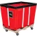 Royal Basket Trucks® 20 BU-Standard-Duty Basket Truck - Vinyl Liner - 4 Swivel Casters-Red