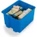 LEWISBins Polylewton Polyethylene Tote, 19-1/2"L x 13"W x 12-3/8"H, Blue