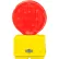 Cortina Solar Barricade Light, Yellow Body, Red Lens, 03-10-RSBL - Pkg Qty 4