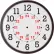 12-3/4" Wall Clock, Slimline 12/24-Hour Quartz