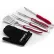 Cuisinart 3-Piece Grilling Tool Set w/ Grill Glove, Red/Black