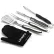 Cuisinart 3-Piece Grilling Tool Set w/ Grill Glove, Black