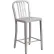 Flash Furniture 24" High Metal Indoor-Outdoor Counter Height Stool - Silver