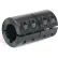 One-Piece Industry Standard Clamping Couplings w/Keyway, 3/8", Black Oxide Steel