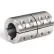 One-Piece Industry Standard Clamping Couplings w/Keyway, 2", Stainless Steel