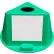Inventory Control Cone W/ Magnets & Dry Erase Decals, Green