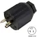 Conntek 60129, 15A Assembly Straight Blade Plug with NEMA 5-15P Male End, 2 Pole-3 Wire