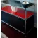 Chadko™ Enclosure Kit, Slide Door, 72"W x 24"D x 18"H, Black