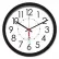 Chicago Lighthouse 14.5" Round Electric Wall Clock, 5' Cord, Plastic Case, Black