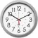 Chicago Lighthouse 14.5" Round Contemporary Quartz Clock, Plastic Case, Silver