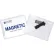C-Line® Magnetic Style Name Badge, 4" x 3", Clear, 20/Box