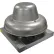 Canarm® ALX 9" Roof Exhauster Direct Drive Down Blast, 500 CFM, 1/12 HP, 120/240V