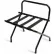 Luxury High Back Black Luggage Rack with Black Straps - 1 Pack