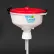 ECO Funnel® EF-3008 8" ECO Funnel with 53mm Cap Adapter, Red Lid