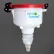 ECO Funnel® EF-4-38-006N 4" ECO Funnel with Polypropylene Quick Disconnect Adapter, Red Lid