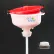 ECO Funnel® EF-4717-1C 8" ECO Funnel with 2" Coarse Thread Cap Adapter, Red Lid