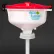 ECO Funnel® EF-8-SW 8" ECO Funnel with 70mm Cap, For 5 Gal Samson Stacker Carboy, Red Lid