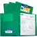 C-Line Products Two-Pocket Heavyweight Poly Portfolio Folder with Prongs, Green, 25 Folders/Set