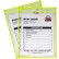 C-Line Products Neon Shop Ticket Holder, Yellow, Stitched, Both Sides Clear, 9 x 12, 15EA/BX