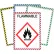 C-Line® Magnetic Safety Striped Document Frame, Assorted, 6" x 9", 16/Box