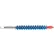 Goodway® Nylon Brush w/ Quick Connect For 3/4" ID Tubes, Blue, Pack of 25