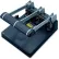 Carl® Heavy-Duty Three-Hole Punch, 150 Sheet Capacity, Gray