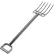 SANI-LAV® 2071R Reinforced Stainless Steel Fork