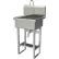 Sani-Lav® Floor Mount Sink with Single Knee Pedal Valve, 2 GPM