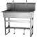 Sani-Lav® 54F1 2-Person Floor Mount Wash Station W/Single Foot Pedal Valves