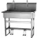 Sani-Lav® 54FSL 2-Person Floor Mount Wash-Station W/Double Foot Pedal Valves