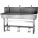Sani-Lav® 56FSL 3-Person Floor Mount Wash-Station With Double Foot Pedal Valves