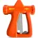 Sani-Lav® Ergonomic Hot Water Spray Nozzle with 3/4" GHT Inlet, Safety Orange