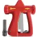 Sani-Lav® Ergonomic Standard-Flow Hot Water Spray Nozzle with N20S Hose Adapter, Red