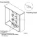 Hoffman TB3R101, Terminal Box, Type 3R 100A, 1Ph, 18.00X8.00X4.50, Galvanized/Gray