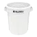 Global Industrial™ Plastic Round Trash Can, 10 Gallon, White