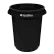Global Industrial™ Plastic Round Trash Can, 32 Gallon, Black
