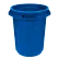 Global Industrial™ Plastic Round Trash Can, 32 Gallon, Blue